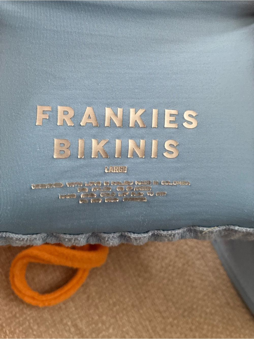 Frankie’s Bikinis Women’s Medium Tia Terry Bikini in Bluebird - Picture 8 of 12